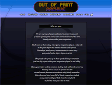 Tablet Screenshot of outofprintarchive.com